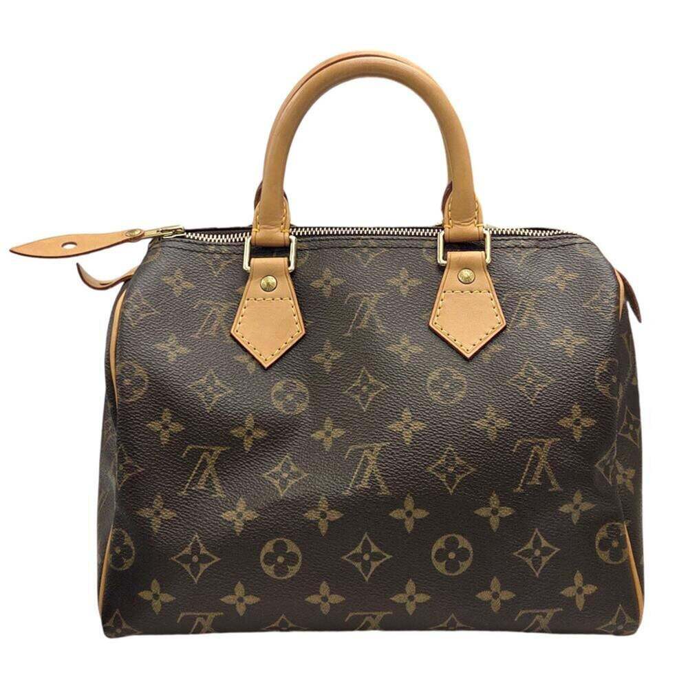 LOUIS VUITTON Brown Monogram Speedy 25 Boston Bag - Picture 2 of 14